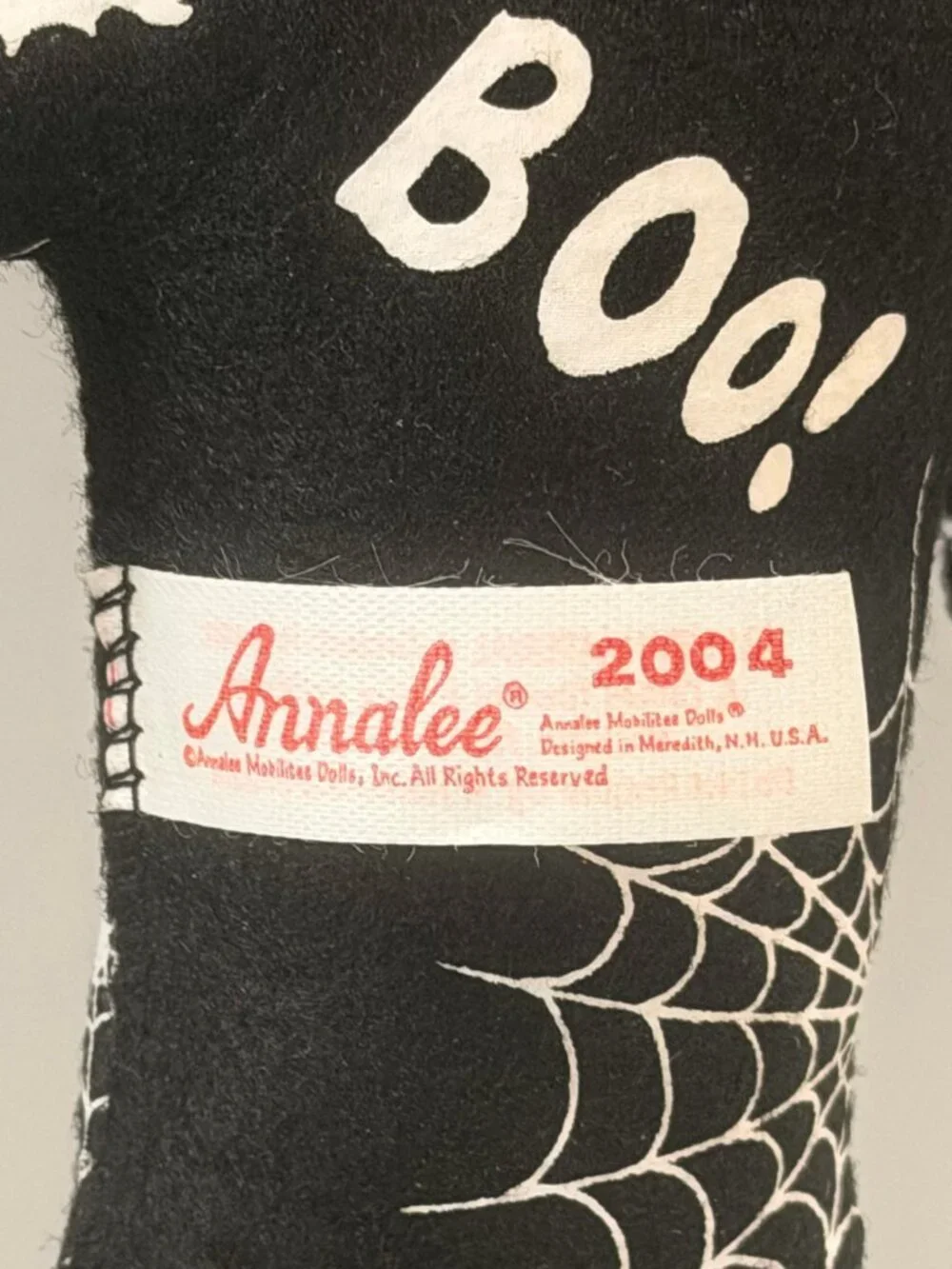 Annalee Vintage 2004 Halloween Spiderweb Boo Elf 16